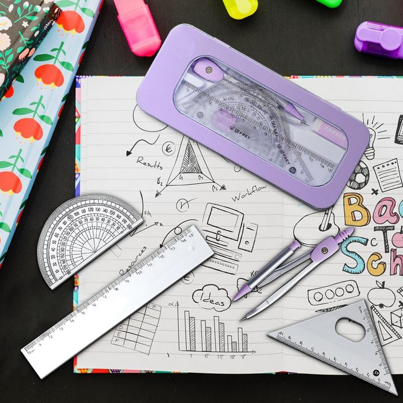 Math Geometry Set With Compass - Geometry Set | Math Geometry Kit