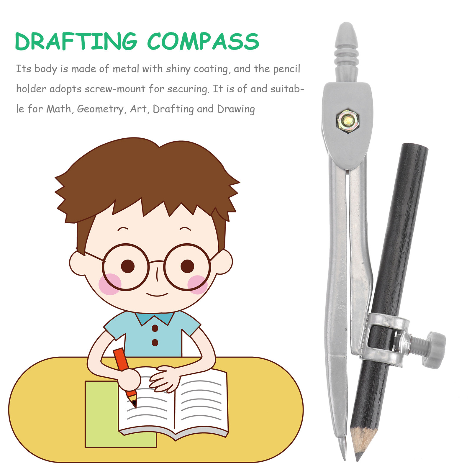 Professional Compass Metal Com - đánh giá và giá Math Geometry Set With Compass