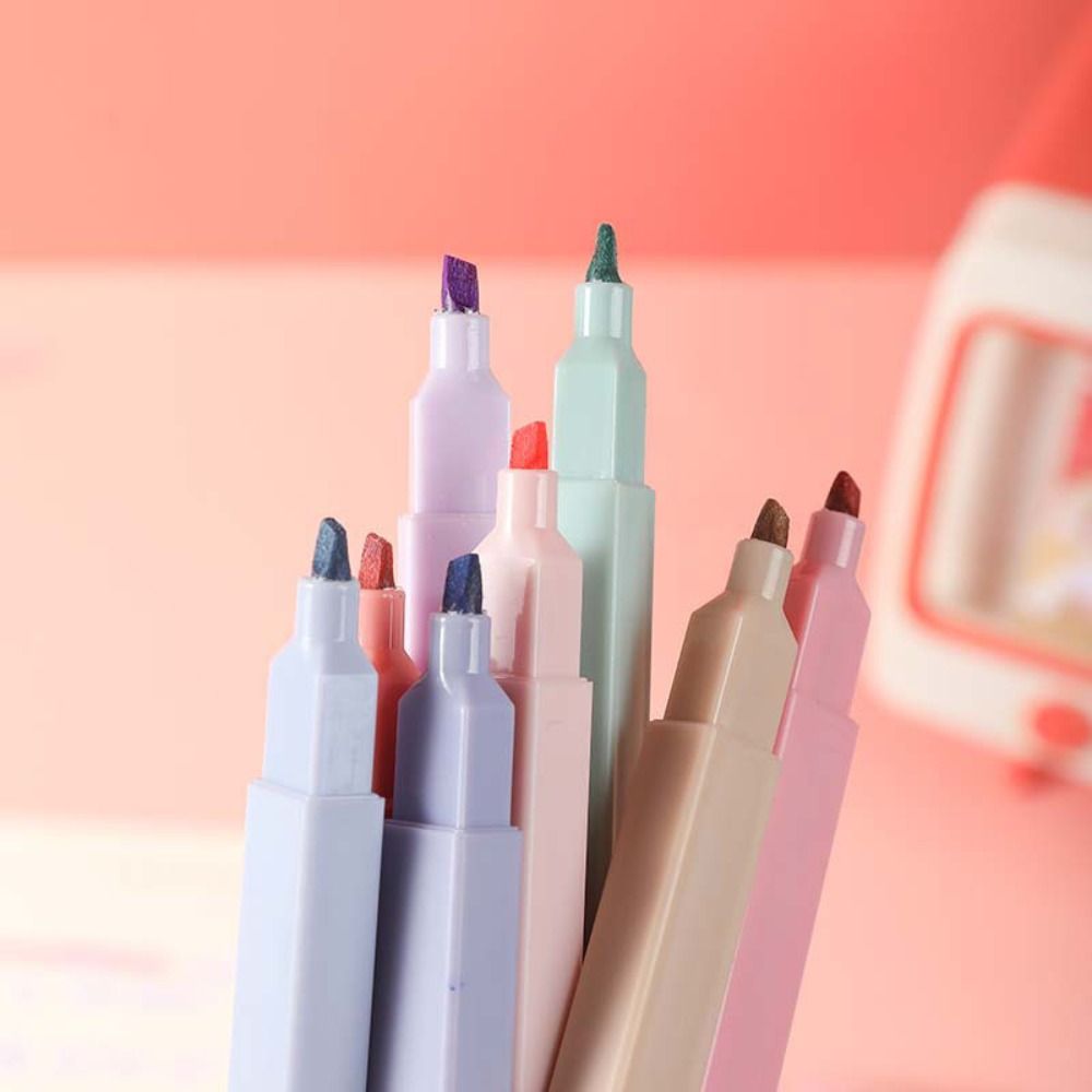 Double Headed Highlighter Pens - đánh giá và giá Pastel Highlighter Set Double Ended