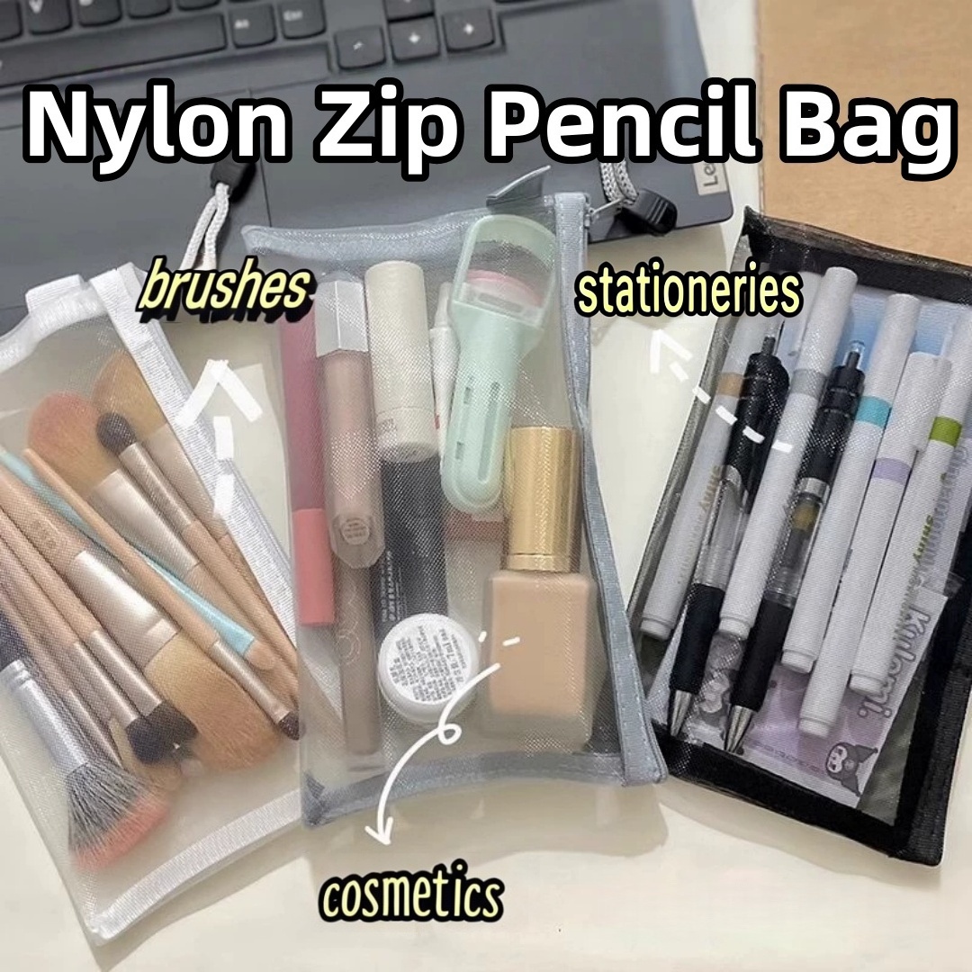 Nylon Pencil Storage Pouch Lig - đánh giá và giá Clear Mesh Pencil Pouch For Exam