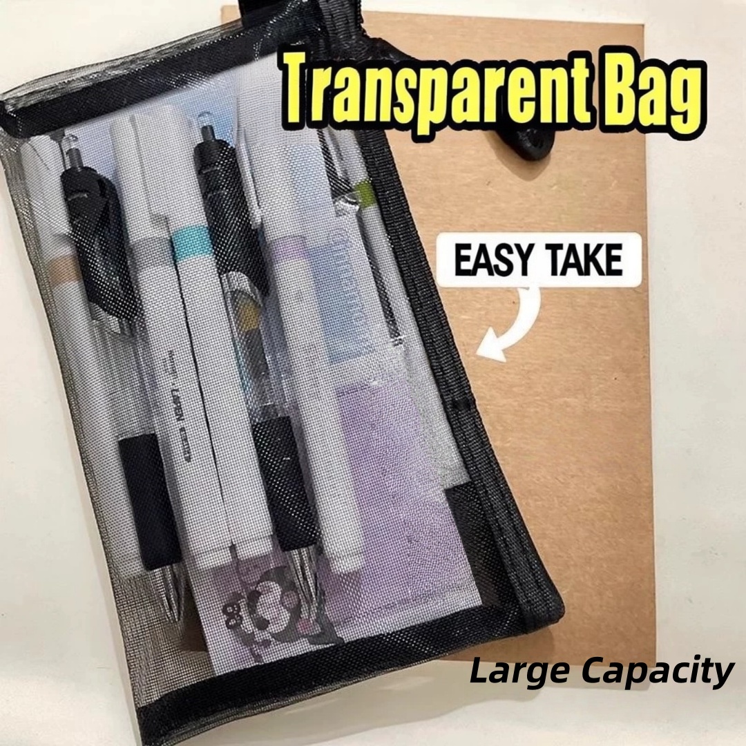 Nylon Pencil Storage Pouch Lig - đánh giá và giá Clear Mesh Pencil Pouch For Exam