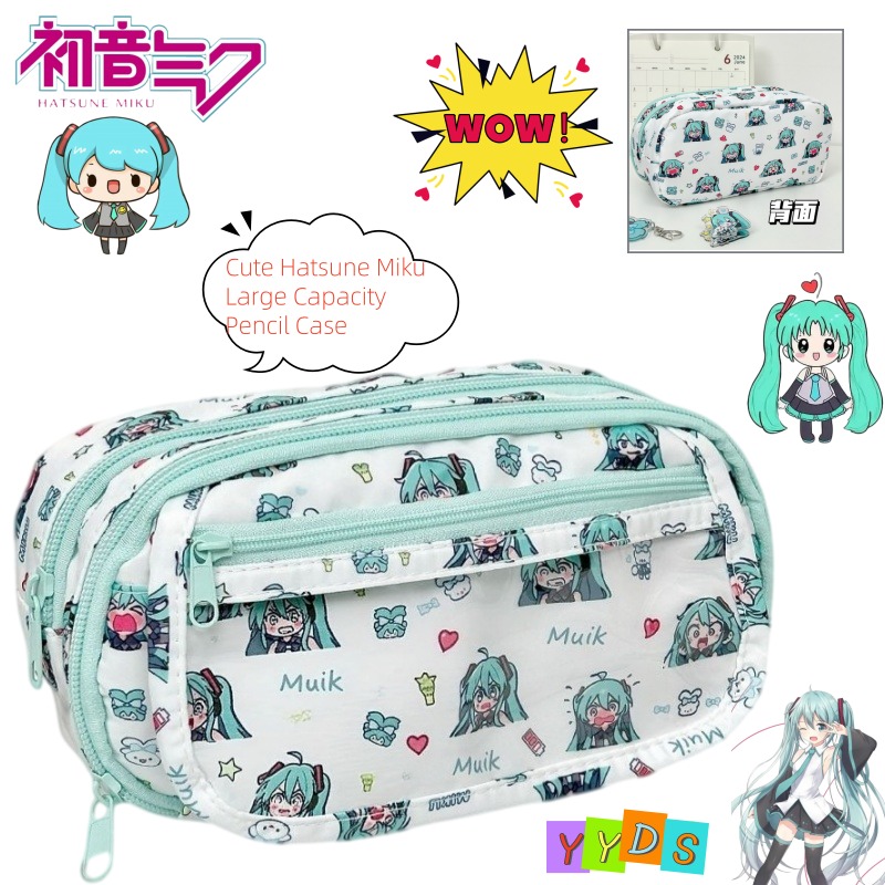 Hatsune Miku Pencil Bag Cute C - đánh giá và giá Aesthetic Large Pencil Case Pouch