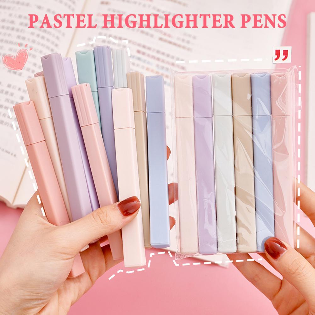 Colorful Highlighters 6pcs Pas - đánh giá và giá Pastel Highlighter Set Double Ended